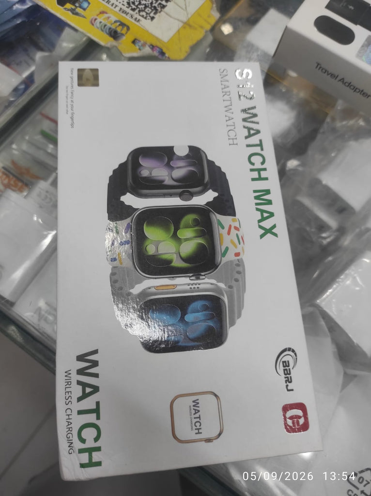 S12 Max Smart Watch 1.85" HD Full Touch Display | Bluetooth Calling, Health & Fitness Tracker