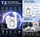 T2 TWS Wireless Bluetooth Earbuds with ENC & Digital Display