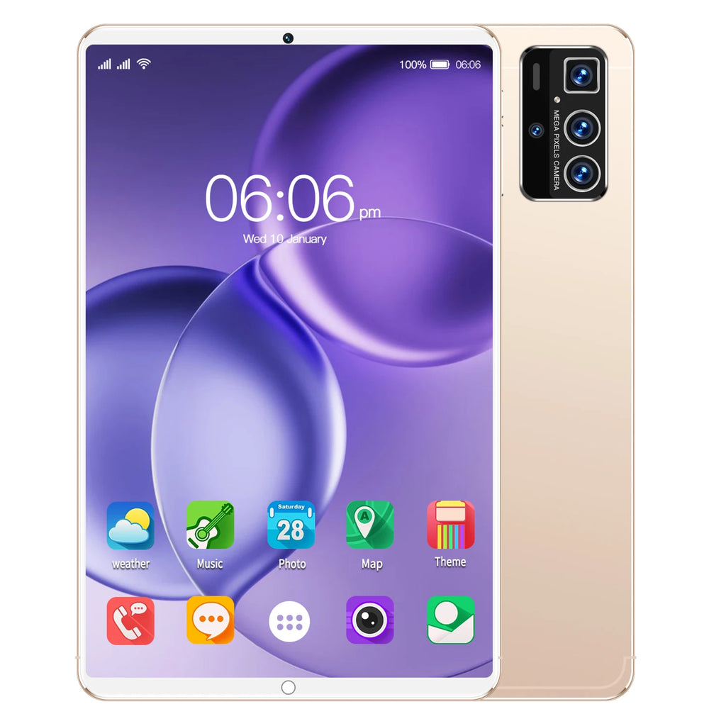Pro 14 11 Inch Stream Tablet 16GB+1TB 108MP 8000mAh 5G MTK Wi-Fi Dual SIM+TF Night Vision Triple Cam Social Live AI Capture
