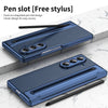 Fully Shockproof Leather Glass Screen Camera Protect Phone Cover with Pen Slot Phone Case for Samsung W25 Z Fold 7 6 5 4