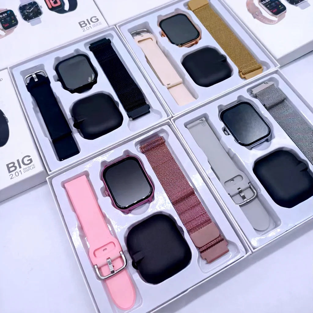2026 Cheap Fashionable G16 Smart Watch With Dual Straps Stainless Steel Strap Montre Connecte  Reloj Smartwatch