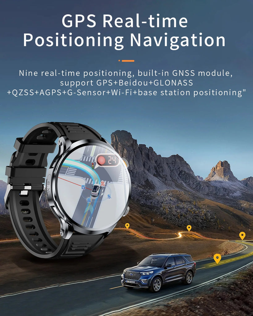 Popular 2026 Android Smart Watch Global Net Video Tiktok Youtube WiFi GPS HD Screen Camera Fitness Track 4G SIM Card Sport Reloj