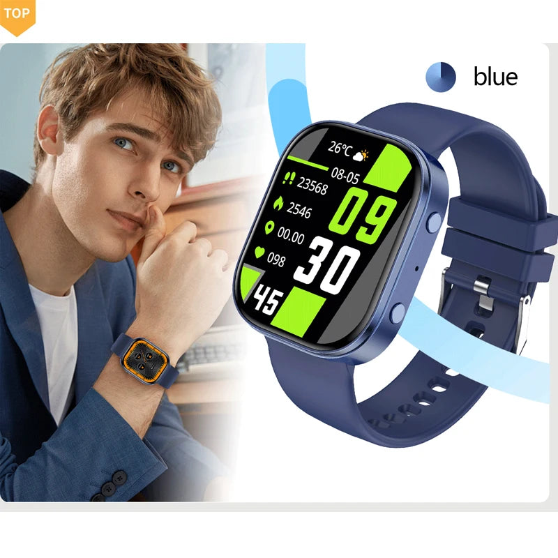 Factory Smart Watch 1.88 Inch TFT Waterproof IP67 Fitness Tracker Alarm Clock Magnetic Charging Call Remind Smart Watch