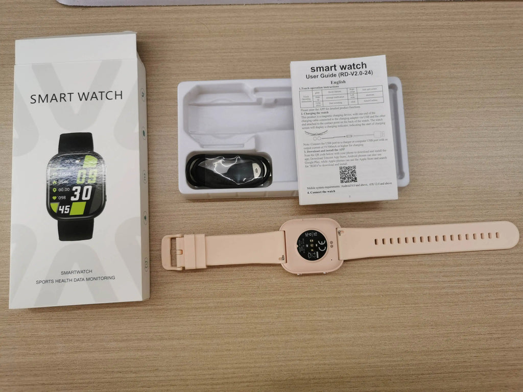 Factory Smart Watch 1.88 Inch TFT Waterproof IP67 Fitness Tracker Alarm Clock Magnetic Charging Call Remind Smart Watch