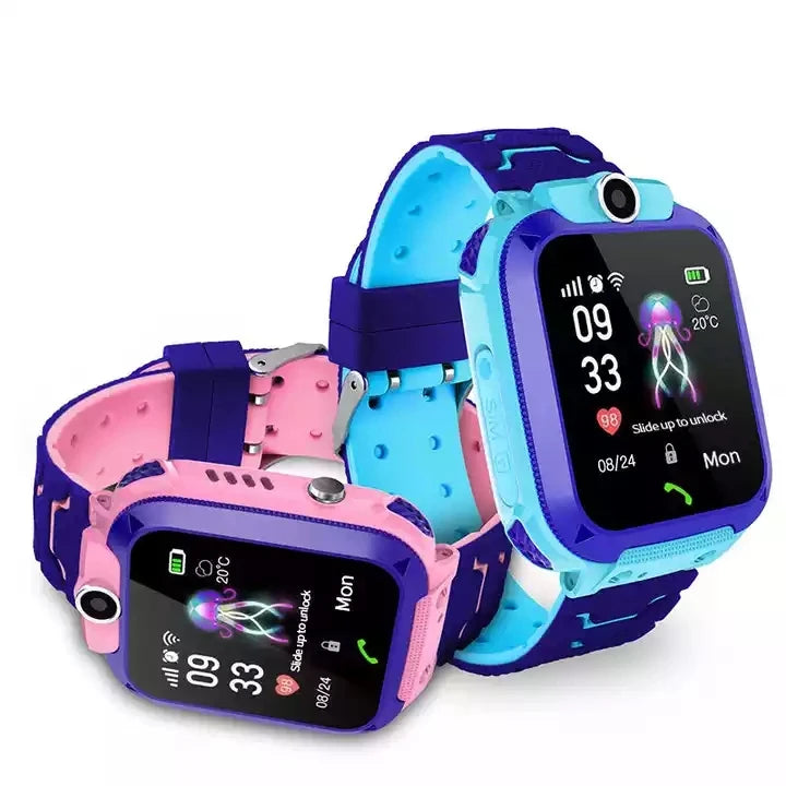 Hot Selling Kids Watch Q12 GPS LBS Tracker Video Call SOS Do Not Disturb Class Mode Waterproof Smartwatch