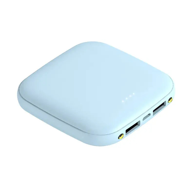 Mini Portable Power Bank 20000mAh – Compact White Fast Charging Battery Pack