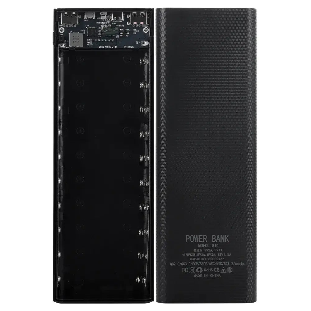 22.5W Flash Charging 18650 Battery Box – DIY Fast Charging Power Bank Kit