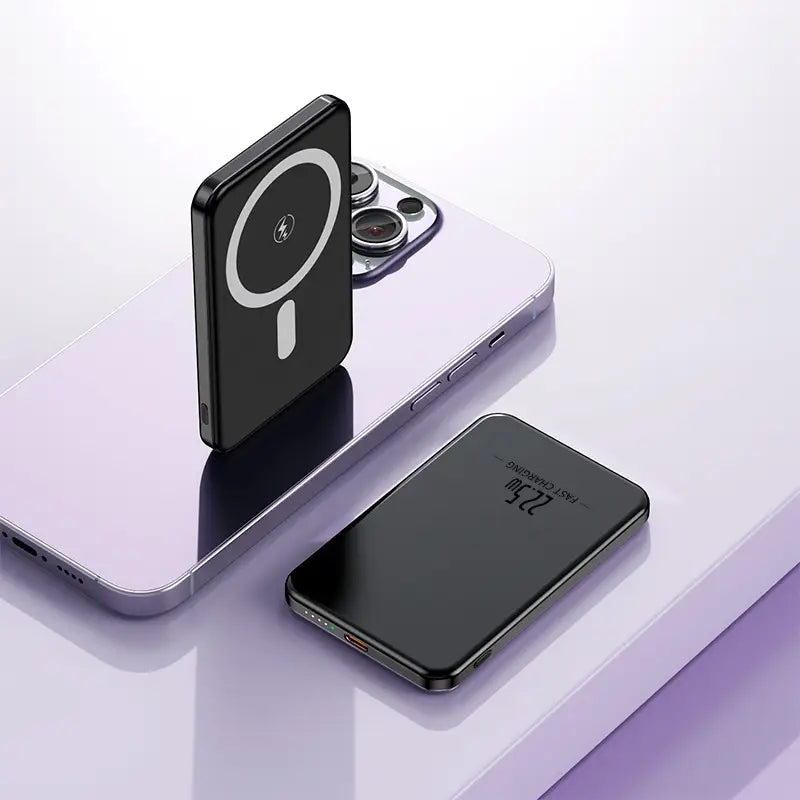 Ultra-Thin MagSafe Magnetic Wireless Power Bank 10000mAh – Aluminum Alloy Mini Charger