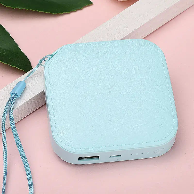 Mini Portable Power Bank 20000mAh – Compact White Fast Charging Battery Pack